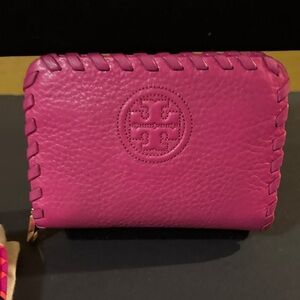 Tory Burch Fuchsia Leather Wallet